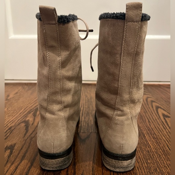 Suede Lace Up Boots - Picture 3 of 10